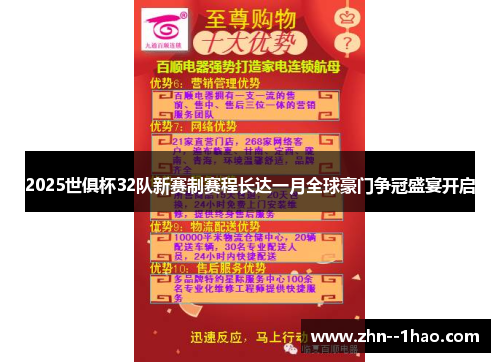 2025世俱杯32队新赛制赛程长达一月全球豪门争冠盛宴开启